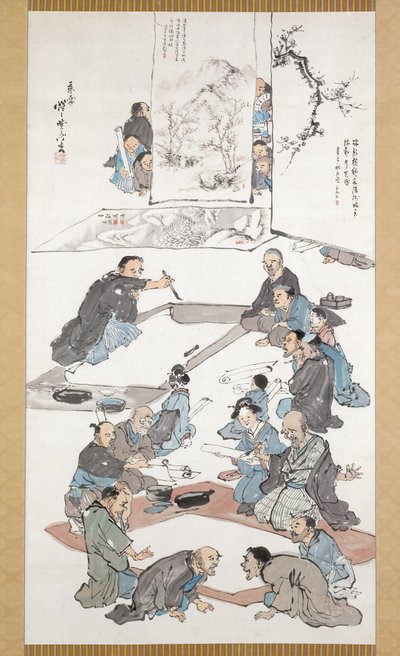 Festa di calligrafia e pittura da Kawanabe Kyosai