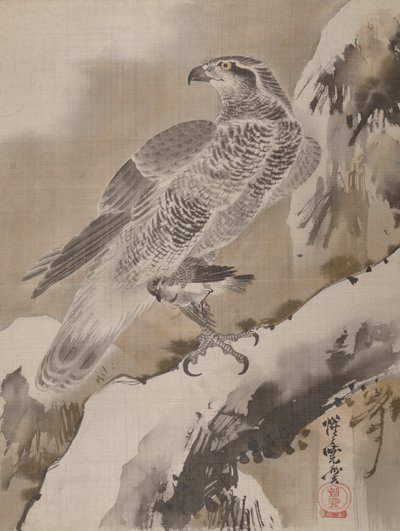 Aquila che Tiene un Piccolo Uccello da Kawanabe Kyosai