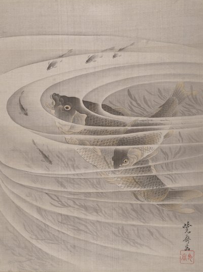 Pesci in un vortice da Kawanabe Kyosai