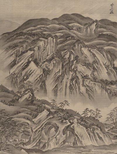 Paesaggio roccioso da Kawanabe Kyosai