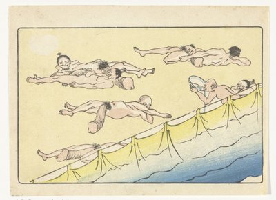 Uomini a riposo da Kawanabe Kyosai