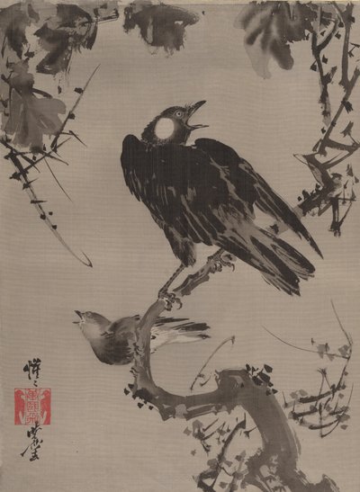 Storni su un ramo da Kawanabe Kyosai