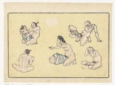 Pene legato (serie La grande coda) da Kawanabe Kyosai