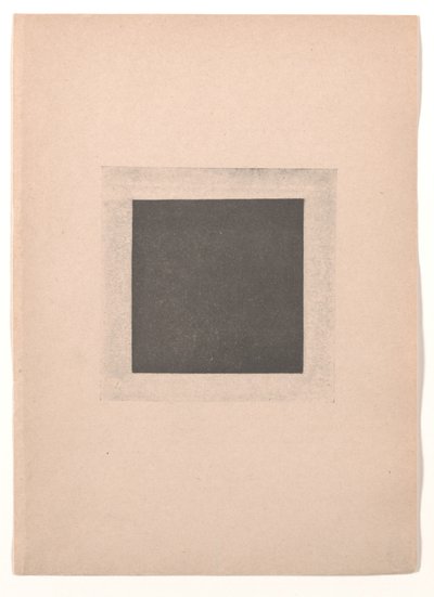 Quadrato nero per "Dal Cubismo e Futurismo al Suprematismo: Un nuovo realismo nella pittura" da Kazimir Severinovich Malevich