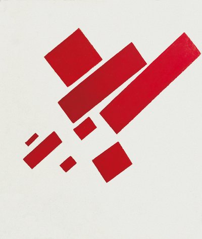 Otto rettangoli rossi da Kazimir Severinovich Malevich