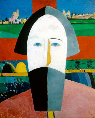 Testa di un contadino da Kazimir Severinovich Malevich