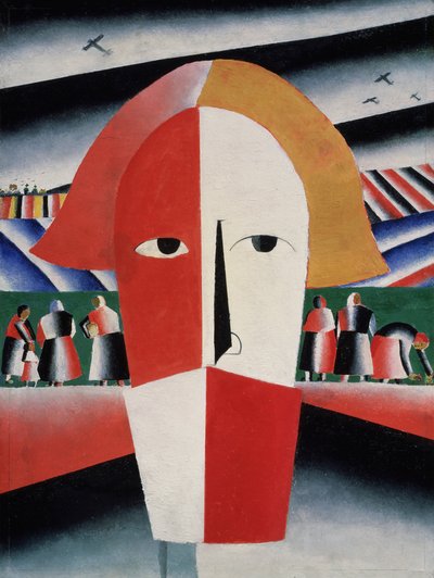 Testa di un contadino, c.1930 da Kazimir Severinovich Malevich