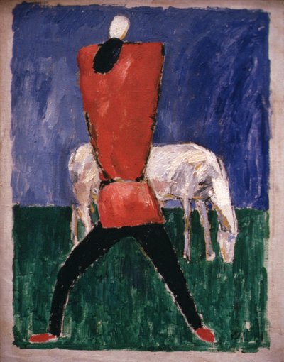 Uomo e cavallo da Kazimir Severinovich Malevich