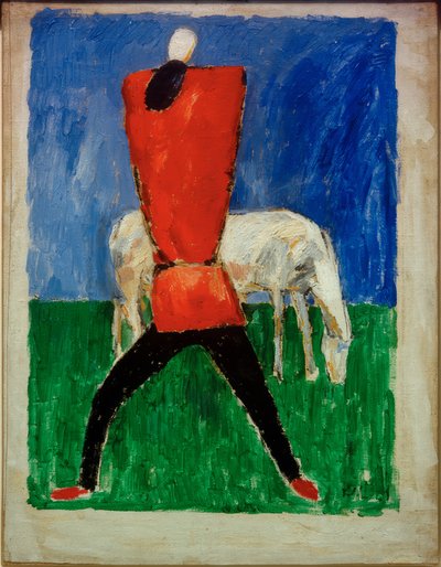 Uomo e cavallo da Kazimir Severinovich Malevich