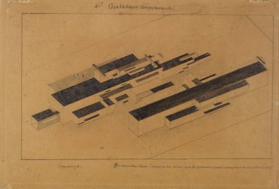 Edifici moderni, 1923-1924 da Kazimir Severinovich Malevich