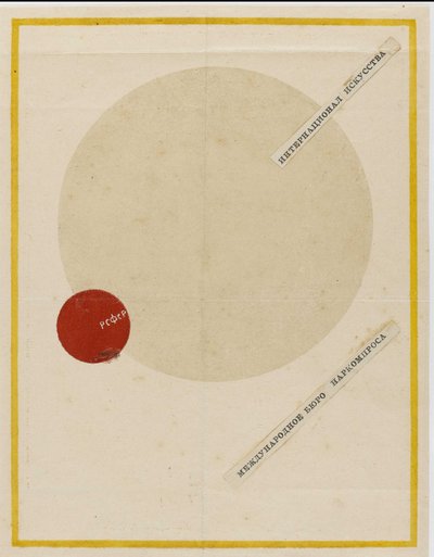 Copertina di The International of Arts da Kazimir Severinovich Malevich