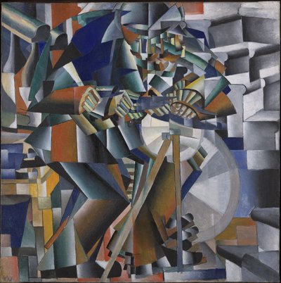 Il molatore o principio del luccichio, 1912-3 da Kazimir Severinovich Malevich