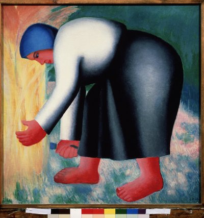 Una mietitrice da Kazimir Severinovich Malevich
