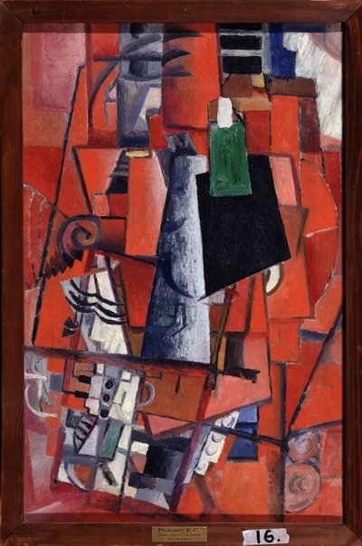 Una donna al pianoforte da Kazimir Severinovich Malevich