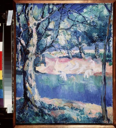 Un fiume nella foresta da Kazimir Severinovich Malevich