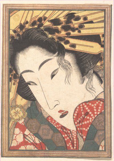 Geisha respinta da «Passioni raffreddate dalla neve primaverile» da Keisai Eisen