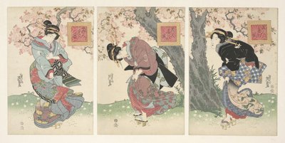 Bellezze in una tempesta di primavera da Keisai Eisen