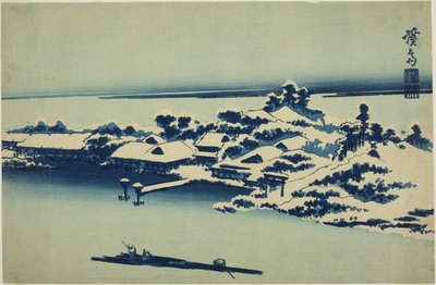 Neve sul fiume Sumida da Keisai Eisen
