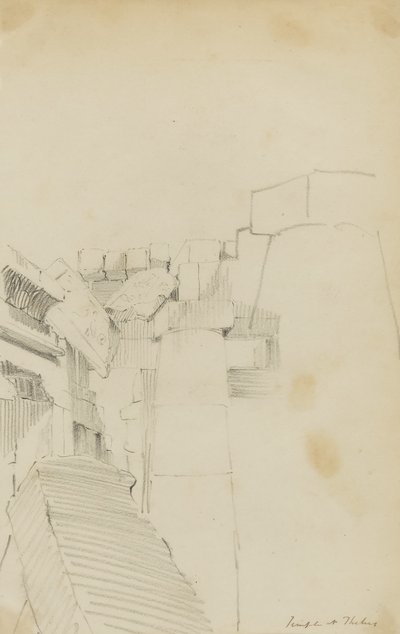 Tempio di Tebe, Egitto da Kellogg, Miner Kilbourne