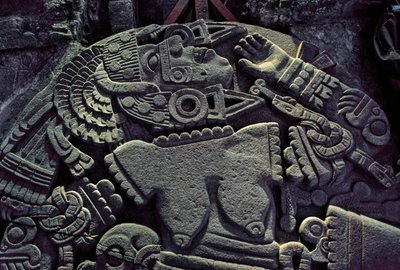 Americhe; archeologia; Messico; Templo Mayor; Grande Tempio degli Aztechi; Coyolxauqui da Kenneth Garrett