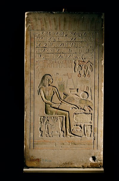 Stele di calcare della Signora Senetities, Museo Egizio, Cairo, 2002 (foto) da Kenneth Garrett