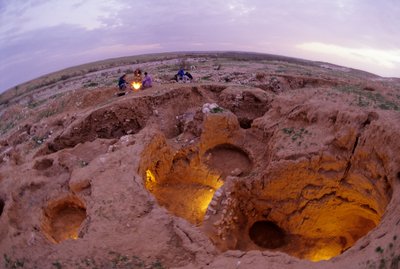 Shiqmim, c 4200 a.C., villaggio dell