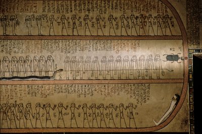 Murale raffigurante il Libro dei Morti; Tomba di Amenhotep II; Valle dei Re, 2009 (foto) da Kenneth Garrett