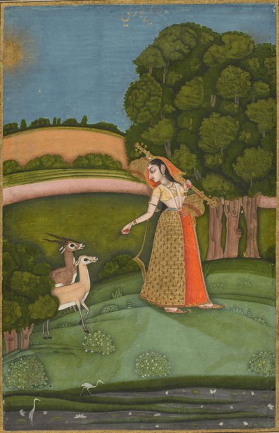 Todi Ragini, da una serie Ragamala da Kenneth Macleay