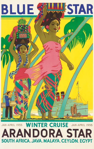 Poster pubblicitario della nave da crociera 