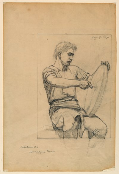 Progetto per copertina di rivista da Kenyon Cox