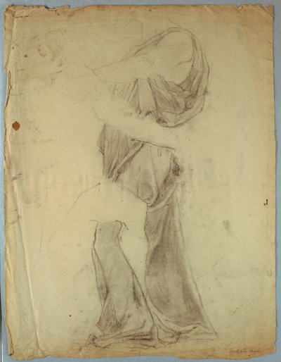 Studio di Drappeggio per "Giacobbe che Lotta con l