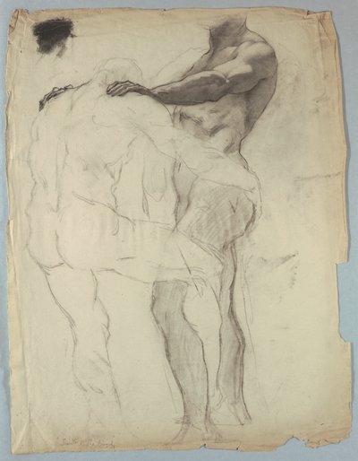 Studio di figura per "Giacobbe lotta con l