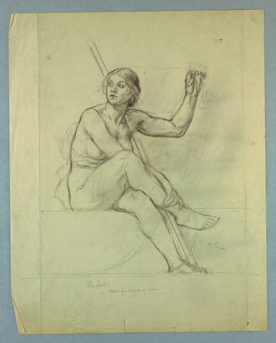 Legge, studio di nudo per "Spirito contemplativo dell