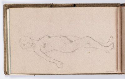 Pagina di taccuino: nudo femminile da Kenyon Cox