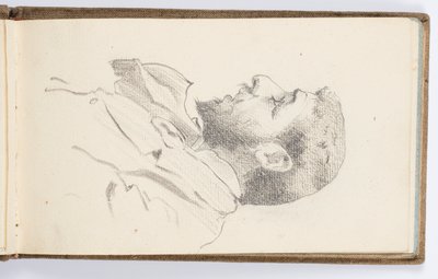 Pagina di taccuino: Uomo di profilo da Kenyon Cox