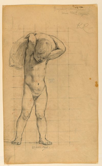 Studio per "Commercio," "Il progresso della civiltà: La fucina, il commercio e l