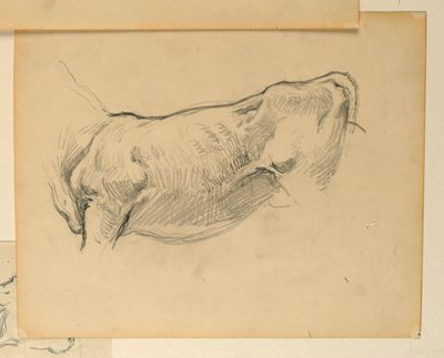 Studio per "Pastore", "Il progresso della civiltà: Caccia, Pastorizia, Agricoltura," Campidoglio dello Stato, Des Moines, IA da Kenyon Cox