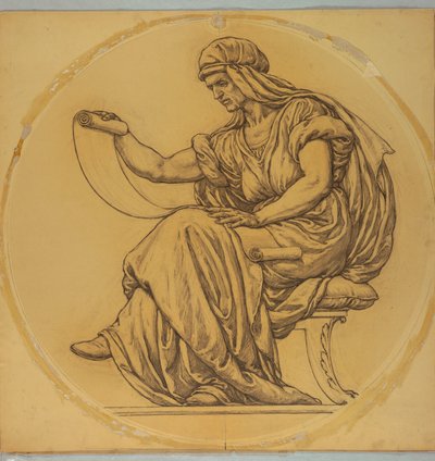 Studio per "Apprendimento," Lunetta nel tribunale della contea di Hudson, Jersey City, NJ da Kenyon Cox