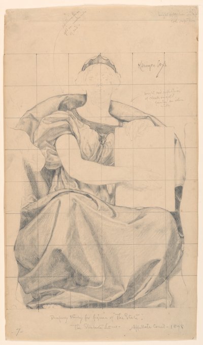 Studio per "Lo Stato," "Il Regno della Legge," Corte d