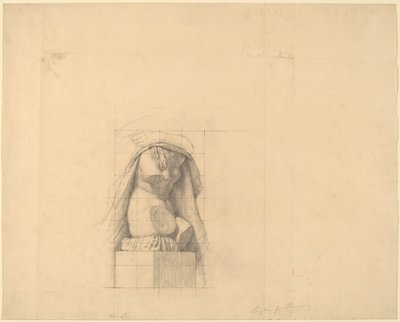 Studio di un torso in gesso da Kenyon Cox