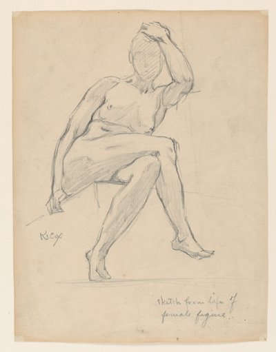 Studio di una figura femminile da Kenyon Cox