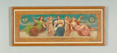 La legge comune, studio per il pannello sinistro di "Il regno della legge," fregio per la Corte d