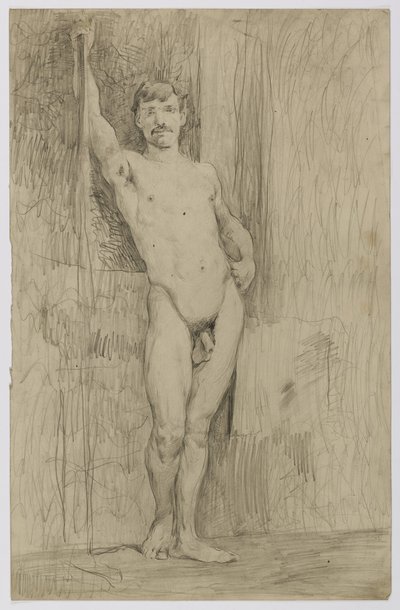 Senza titolo (Studio di nudo maschile in piedi) da Kenyon Cox