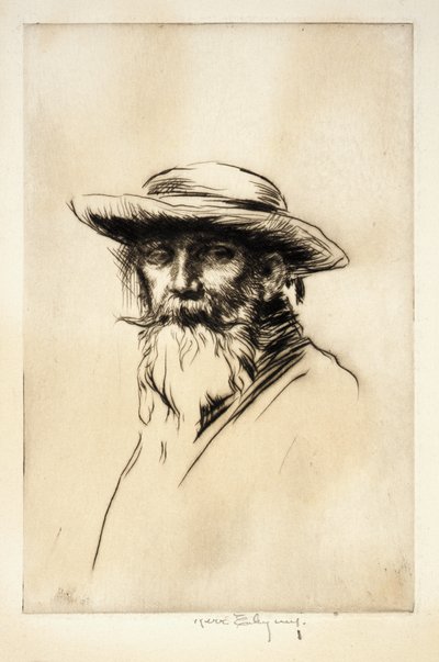 Testa di un vecchio da Kerr Eby
