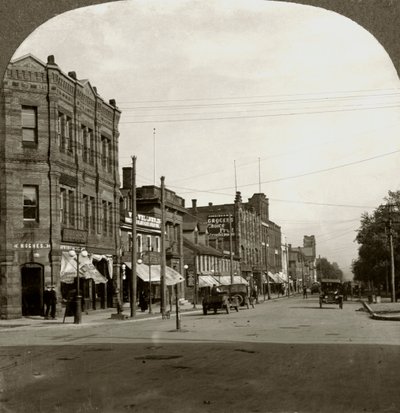 Grafton Street, Charlottetown, Isola del Principe Edoardo, Canada, inizio XX secolo da Keystone View Company