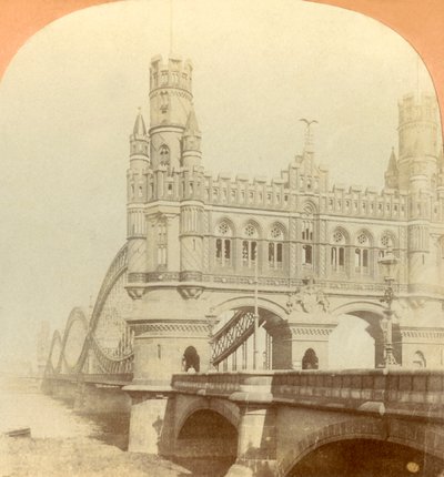 Ponte Kaiser, Amburgo, Germania, 1896 da Keystone View Company