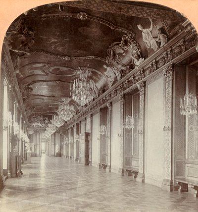 La grande sala dei banchetti, Palazzo Reale, Stoccolma, Svezia, 1901 da Keystone View Company