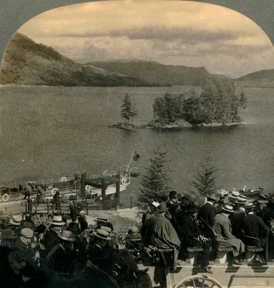 Viaggio attraverso il paese incantato dei Trossachs, Scozia, 1902 da Keystone View Company