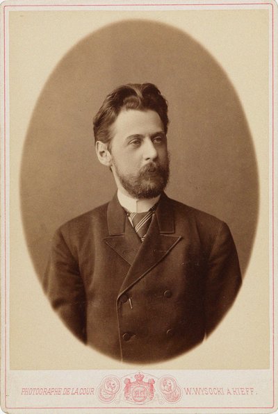 Ritratto del poeta Innokenty Annensky 1856-1909, c. 1890 da Kiev . Photo studio V. Vysotsky