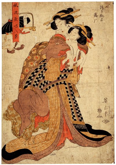 Otto eleganti canzoni poetiche, c1811-c1814 da Kikukawa Eizan